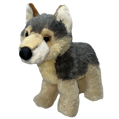 Gray Wolf Aurora World 12'' Standing Plush Stuffed Animal Realistic Timber Wolf