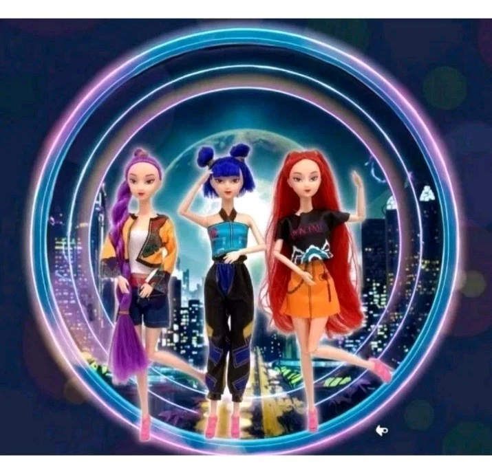 Cosplay Kpop Demon Hunters Bambole, 3pcs K Pop Figure Giocattoli da Collezione - Immagine 4 di 4