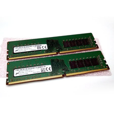 Micron 2 x 8GB 16GB PC4-2133P-UBB-11 DDR4 MTA16ATF1G64AZ-2G1B1 Desktop Memory