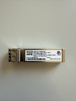 HPE 720999-002 16Gb MSA SW FC SFP 876143-001 21CFR1040.10