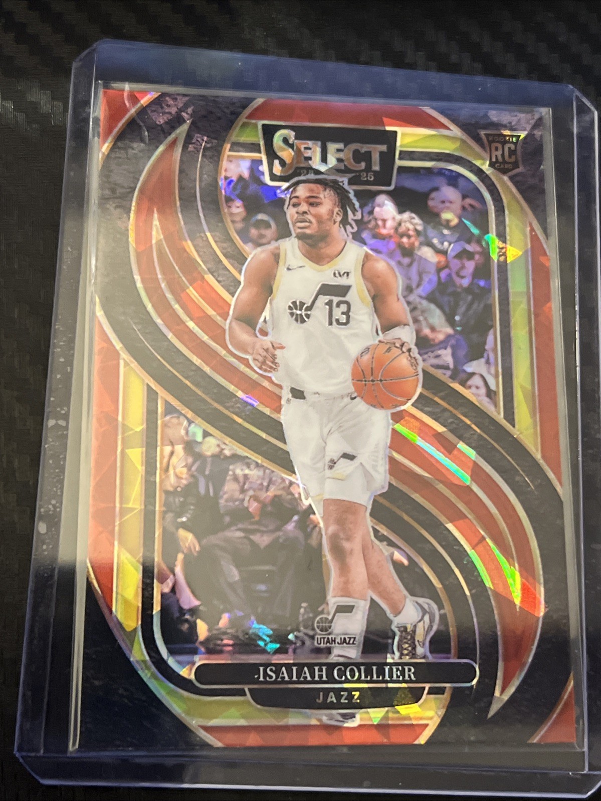 2024-25 Panini Select - Premier Level Isaiah Collier #178 Red Wave Prizm (RC)