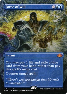 Force of Will - Extended Art DMR NM MTG