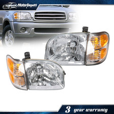 Pair Headlights & Corner Lights For 2001-2004...
