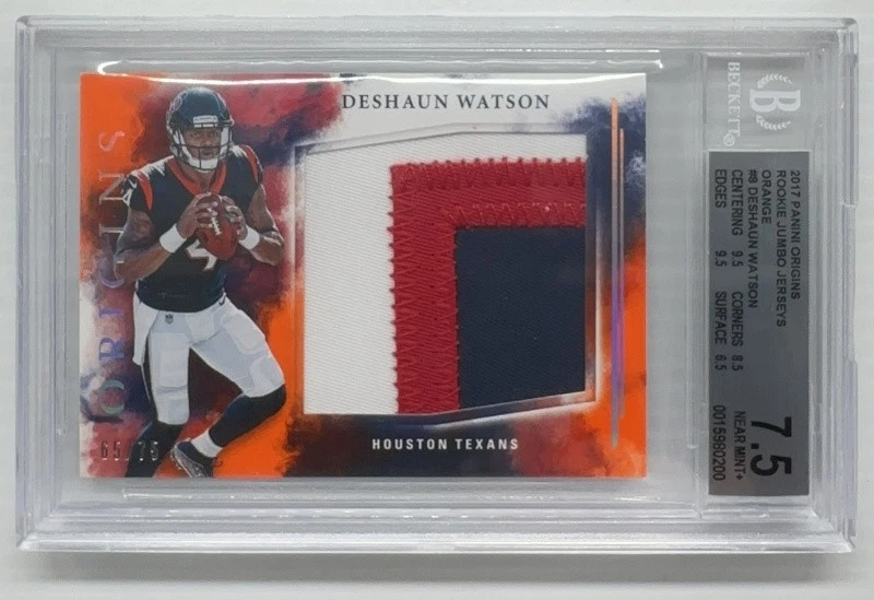 Deshaun Watson Panini Origins Rookie Jumbo Jerseys #RJJDW Orange