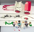 1995 PLAYMOBIL 5601 WEDDING CARRIAGE Near Complete missing a few flowers NO Box