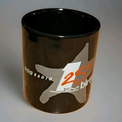 Vintage BBC FM Radio 25. Geburtstag Kaffeebecher Tasse - Kilncraft England