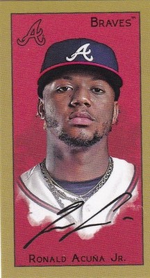 RONALD ACUNA JR TOPPS T205 205 MINI BASE CARD ATLANTA BRAVES 2025 25