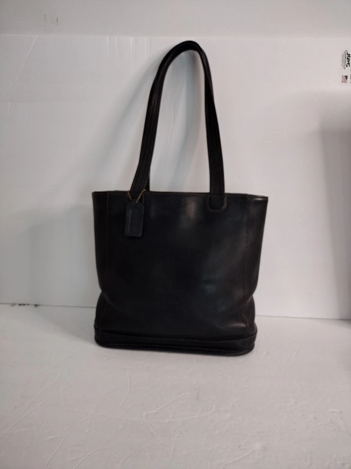 Bolso Cubo de Hombro Coach Bleecker Vintage Cuero Negro Años 90 9305 Foto 3 de 4