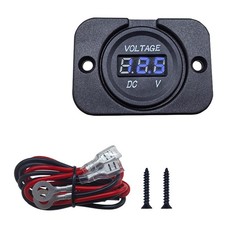 12V 24V Waterproof DC Voltage Meter Monitor Tester 12V 24V Battery Voltage
