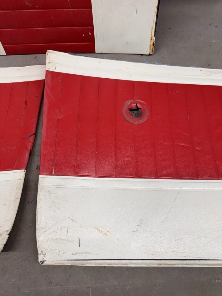 1962 1963 1964 Ford Fairlane 500 4 painéis de porta acabamento de moldura interior Meteor OEM - Imagem 4 de 4