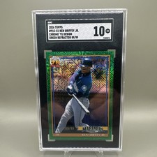 2026 Topps Series 1 - Ken Griffey Jr. Green Mojo Refractor /99 SGC10