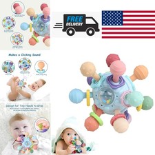 Infant Teething Toys with Rattles for 0 to 12 Engaging Sensory Play