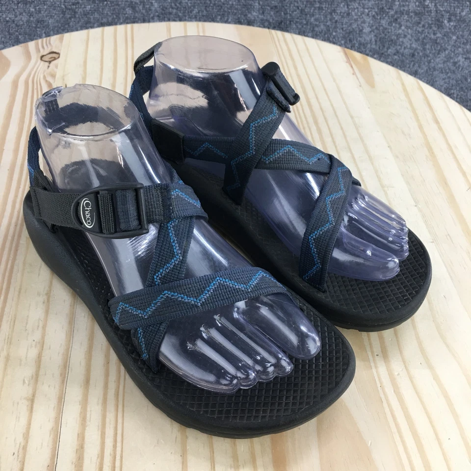 Sandalias Chaco Juveniles 6 Negro Azul Z/1 Clásicas Senderismo Impermeables Correas Ajustables Foto 3 de 4