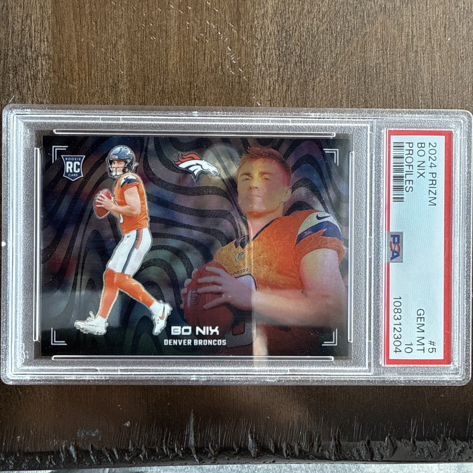 2024 Panini Prizm Bo Nix Profiles RC Rookie PSA 10 Pop 9 SSP Broncos