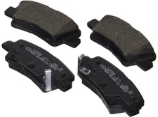 Breck 25337 00 702 00 - Rear Axle - Disc Brake Pad Set, 1 unit - 1 Set of 4 Pads