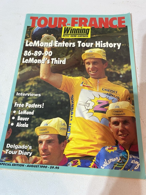 Winning Bicycle Racing Illustrated Magazine 1990 Tour de France