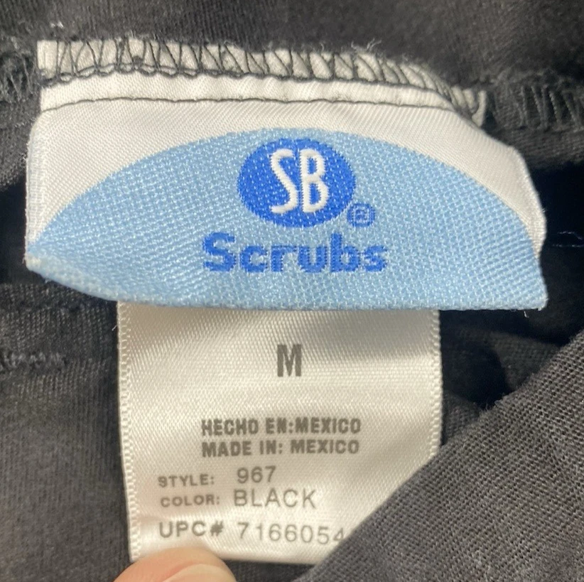 Medium Black Simply Basic Scrub Pants - Image 2 of 4