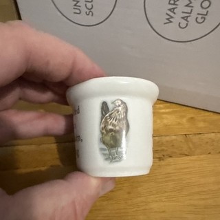 Vintage Wedgewood Beatrix Potter Egg Cup Kitten And Speckled Hen 1980 New Unused