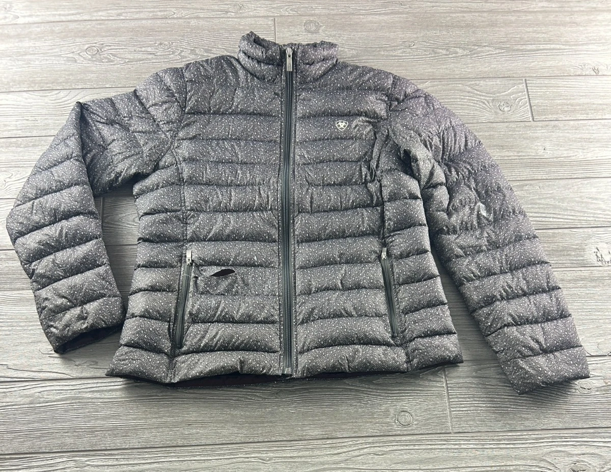 Gilet Doudoune Ariat Ideal Down Puffer Orange - Duvet De Canard, Femme, Taille P