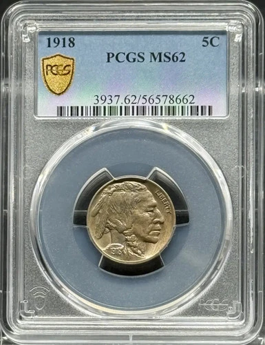 1918 Buffalo Nickel PCGS MS-62