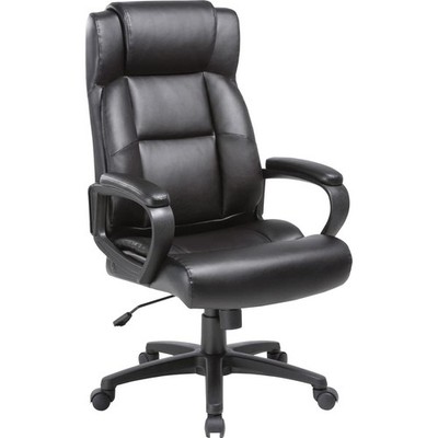 Soho High-Back Black Leather Executive Chair