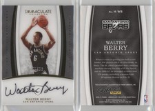 2016-17 Panini Immaculate Historical Significance /99 Walter Berry #H-WB Auto