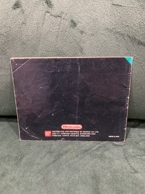 Double Dragon Instruction Manual -NES - Nintendo Entertainment System 