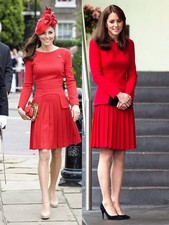 Alexander McQueen Wool Red Mini Dress