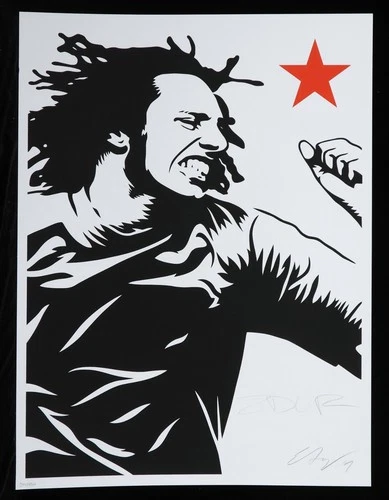 ERNESTO YERENA ZACK DE LA ROCHA 2014 screenprint SIGNED shepard fairey RATM