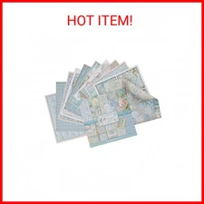 Stamperia International KFT Paper Pad 10 Sheets Double-Sided Azulejos, 30.5 x 30