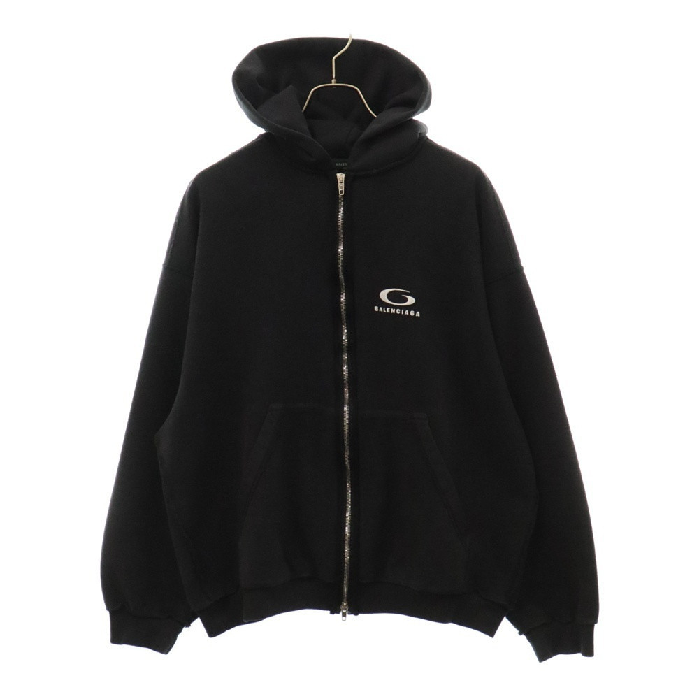 Balenciaga 24AW Inside Out Regular Zip Up Hoody Hoodie Black Balenciaga 24AW Inside Out Regular Zip Up Hoody Hoodie Black