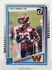 2025 DONRUSS TREY AMOS RATED ROOKIE FOOTBALL CARD COMMANDERS NFL 369 panini