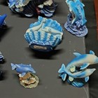 Blue Resin Dolphin Figurines Lot - Mini Sculptures, Assorted Designs — photo 3