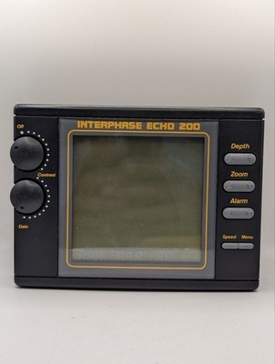 Interphase Echo 200 Marine Fish Finder Depth Sounder 12V w/ Mount Bracket