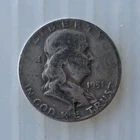 1951 Franklin Half Dollar Silver Business Strike 50C Circulated US Coin