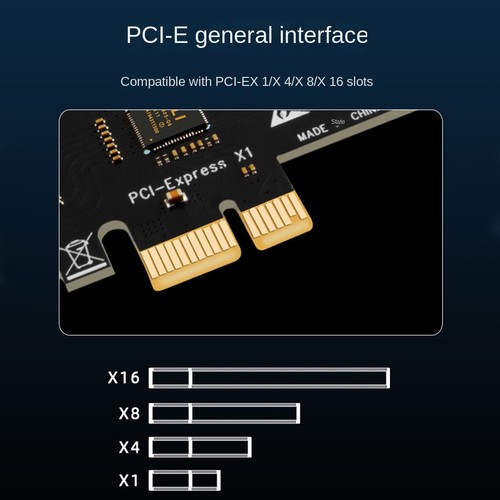 1X(USB 3.2 and Type C PCI-E Expansion Card PCIE to USB Controller 6Port +7816 - Afbeelding 2 van 9