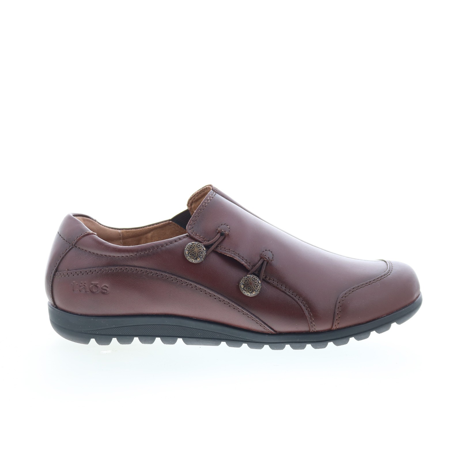 Taos Blend BLE-14156 Womens Brown Leather Loafer Flats Shoes 6