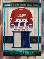2015-16 Leaf ITG Used Game-Used Memorabilia PATCH Pierre Turgeon #GUP-24 #2/3