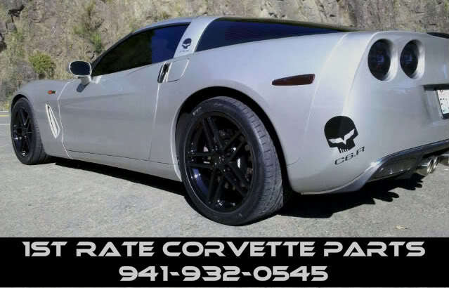 C8 Z06 Style Corvette Carbon Fiber Steering Wheel - Light Gray