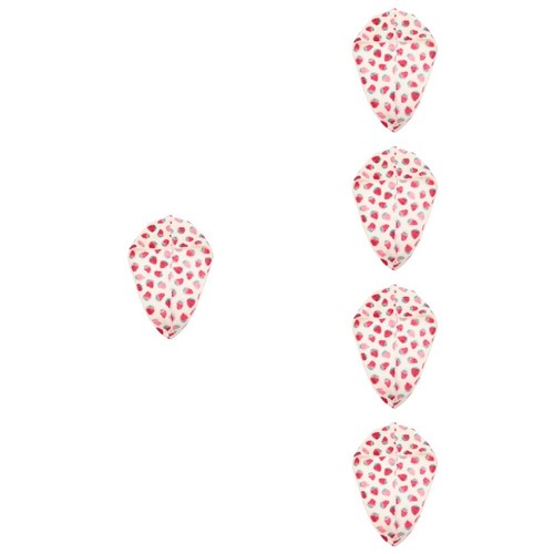 Set of 5 Bathing Hat Comfortable Shower Strawberry Dry Hair Cap eBay