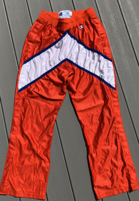 VTG Champion Team Issue Basketball Warm Up Pants 38 RARE TEAR AWAY Orange 80s | eBay