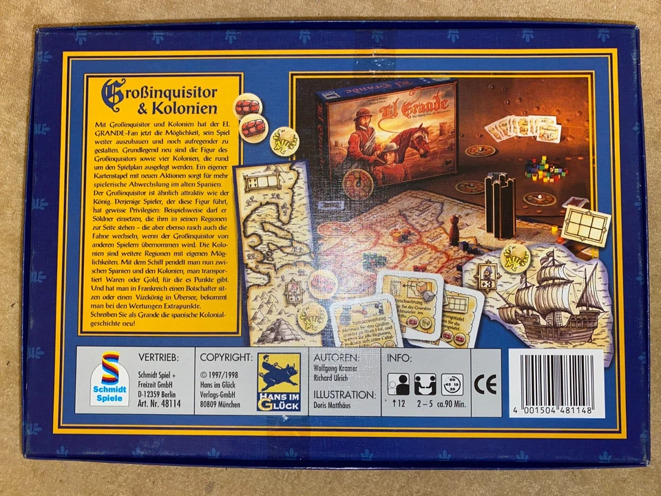 El Grande "Großinquisitor & Kolonien" Erweiterung -  Unbespielter Zustand!! - Bild 2 von 3