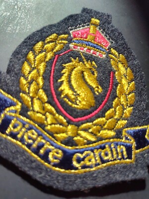 Pierre Cardin Vintage Gold Bullion Patch  Sew On High Quality Fast Shipping 