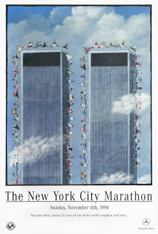 25th The New York City Marathon 1994 World Trade Center Twin
