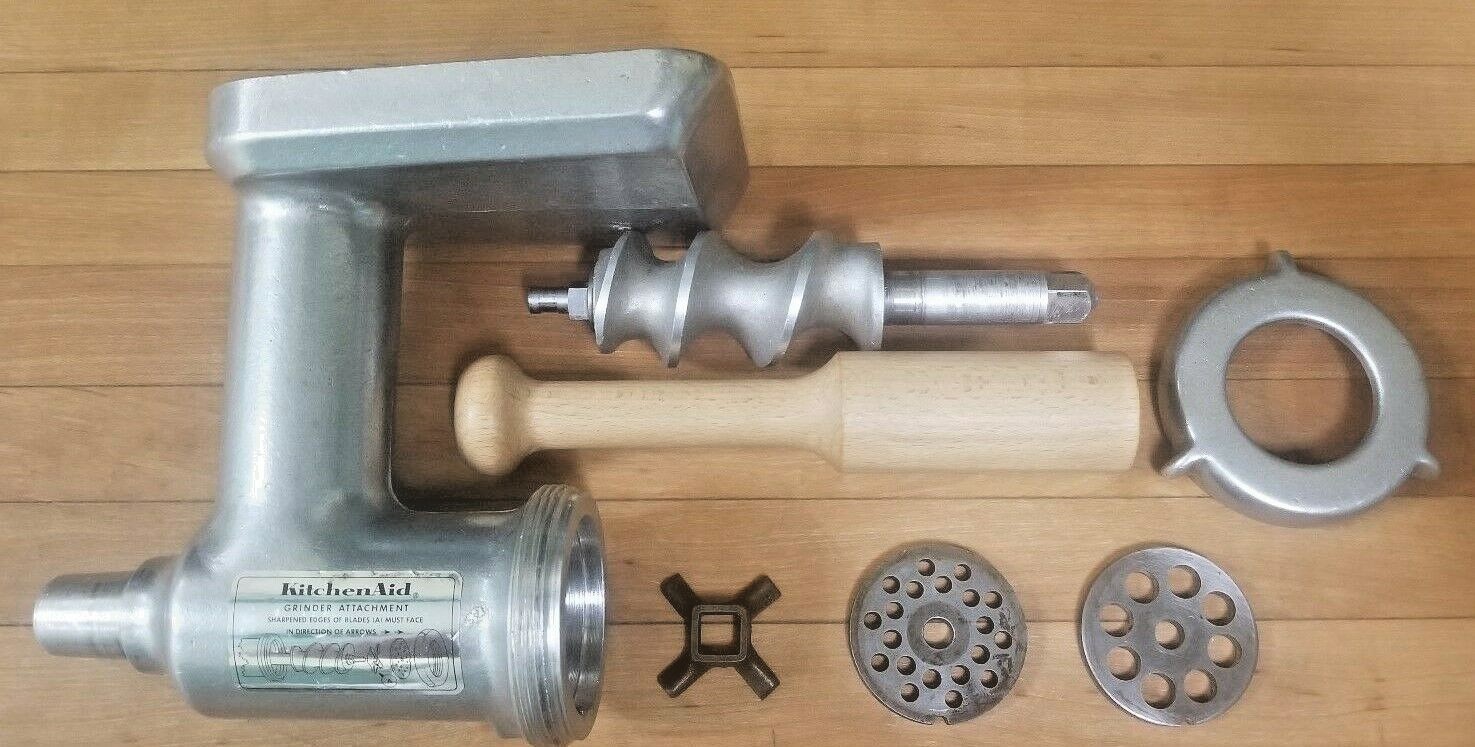 Vintage KitchenAid Hobart Meat Grinder & Sausage Stuffer FG Metal Rare
