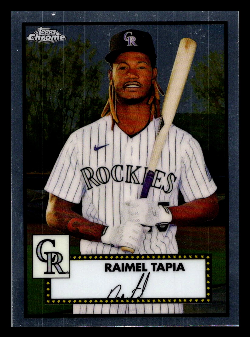 2021 Topps Chrome Platinum Anniversary Rockies Baseball Card #286 Raimel Tapia