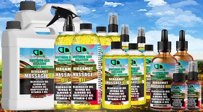 Hochwertiges Massageöl Mischungen natürliches ätherisches BERGAMOTTE-Öl Aromatherapie UK
