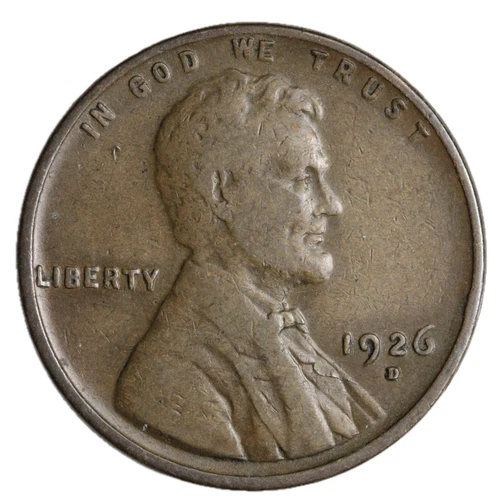 1926-D Lincoln Wheat Cent Penny F/VF Complete Your Album!!