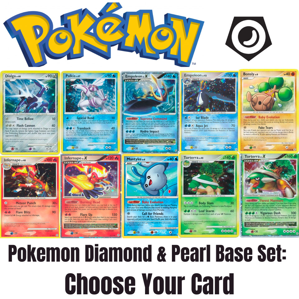 Pokemon Diamond And Pearl Choose Your Card 2007 Vintage  NM/LP All Available