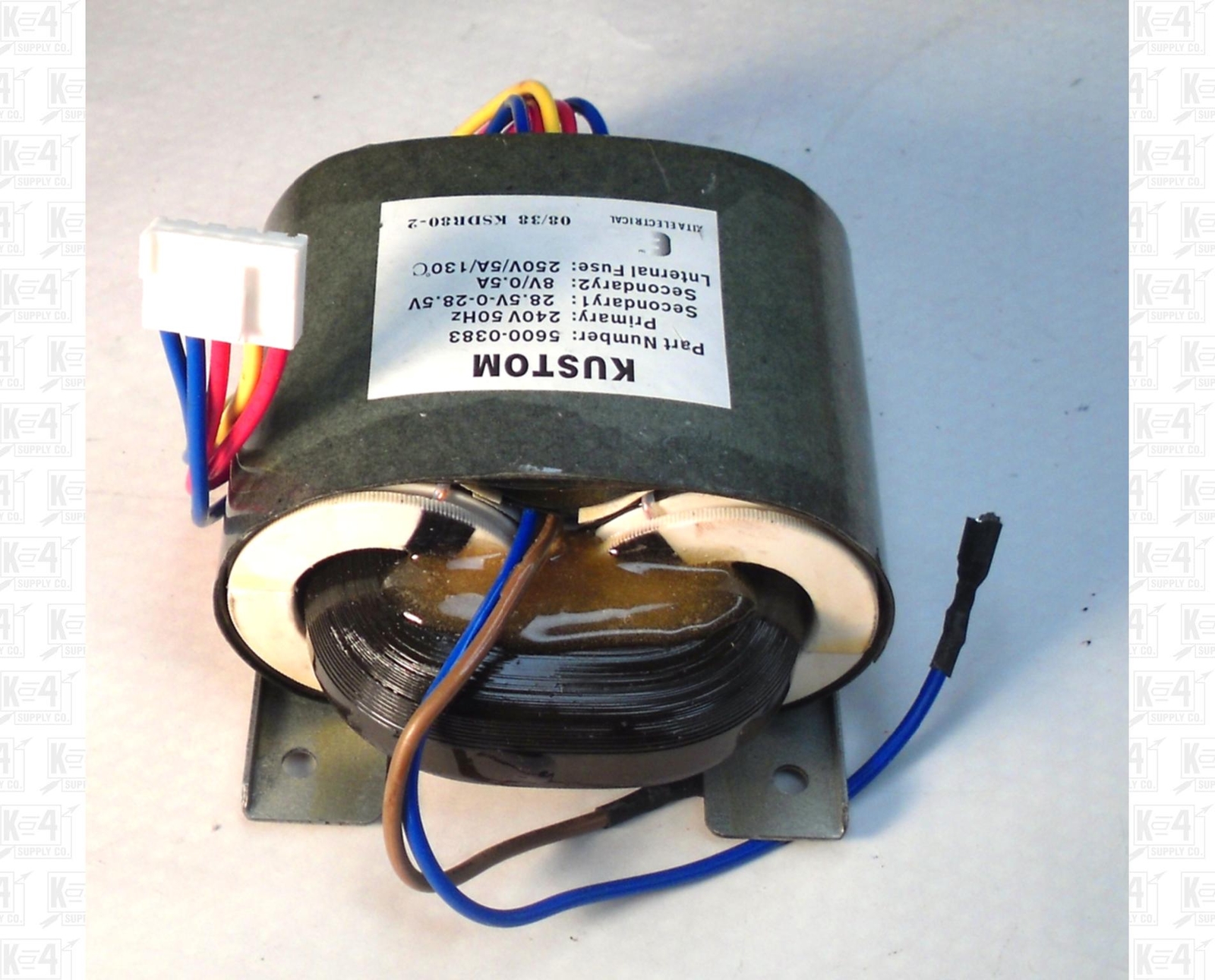 Oval Power Transformer 240 VAC To 57 VCT, 8V Kustom 5600-0383 50 Hz | eBay